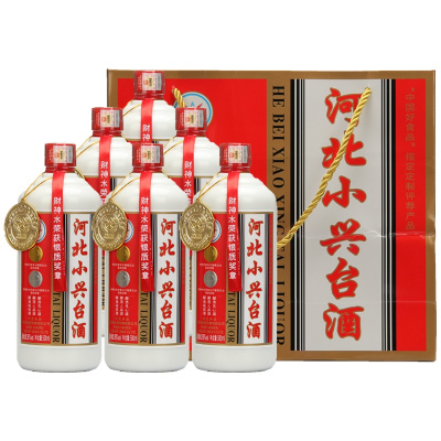 [中华特色]河北供销馆 小兴台酒 39度 500ml*6瓶 酱香型白酒整箱