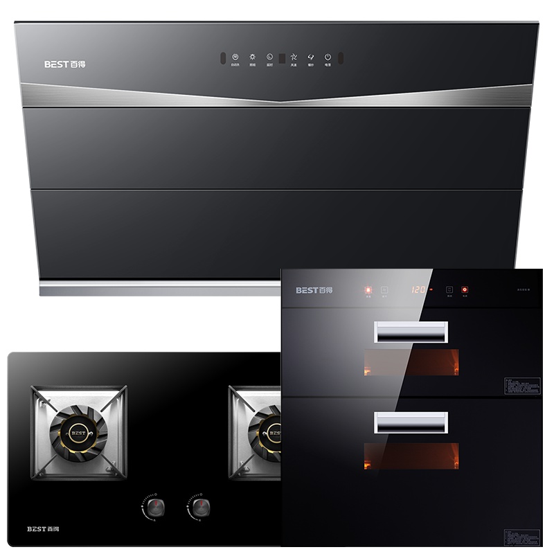 华帝百得(BEST)烟灶消套餐油烟机灶具消毒柜E301C+DZ42B+DX03