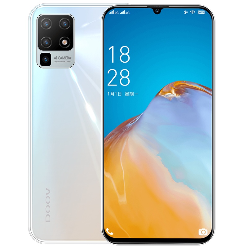 朵唯V50Pro 智能手机 幻彩玻璃机身5.7英寸水滴全面屏4G全网通游戏学生双卡双待 天空幻境64GB