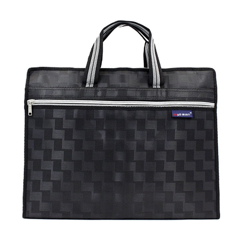 得培力(Depli) D-707 时尚格纹立体手提袋 文件包 事务包公文包