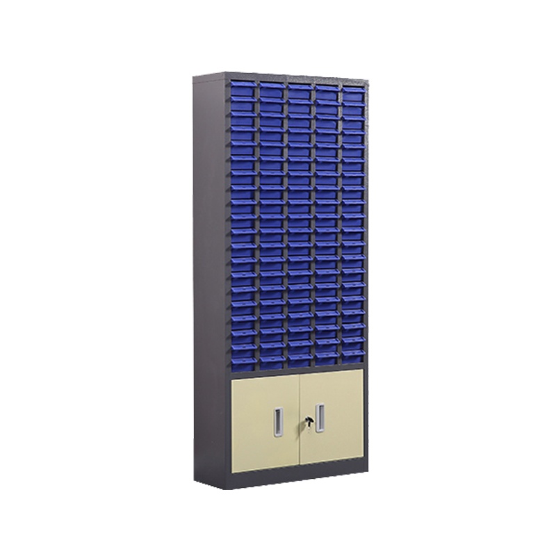 臻远零件柜抽屉式工具柜 100抽蓝色无门加工具柜小号