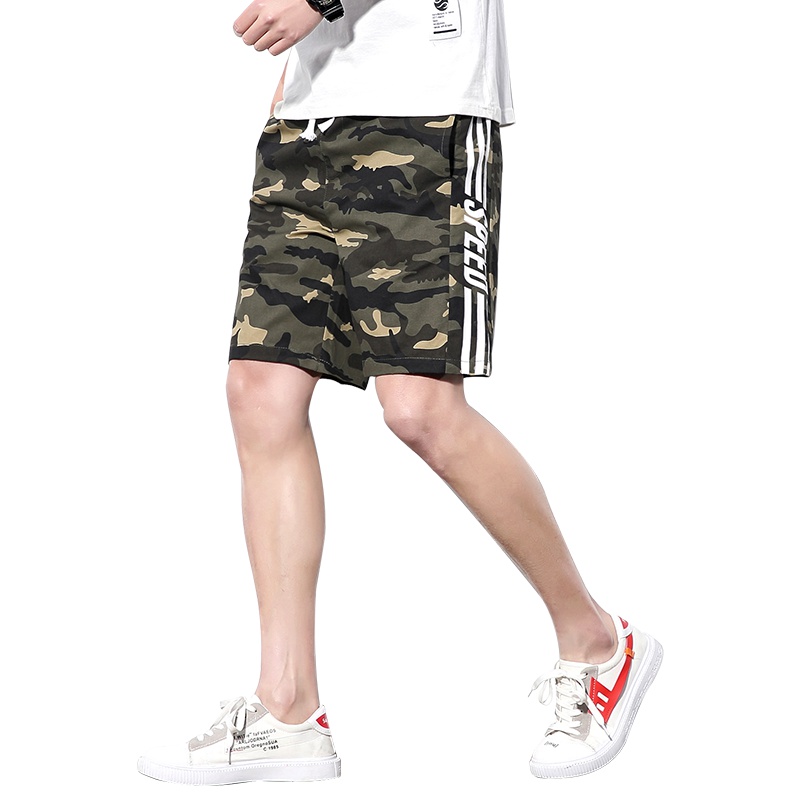 庄吉 2019男士新款夏季休闲五分裤男大码沙滩裤运动短裤JU-ZL-Z803