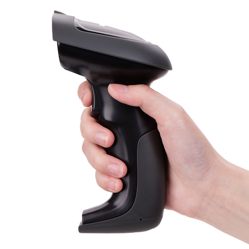 得力 14880 一维码扫描枪扫码枪商品条码枪 有线USB即插即用(黑色)