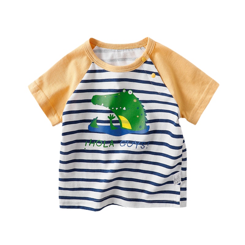 猫人男童夏装纯棉T恤新款儿童短袖打底男孩洋气半袖上衣潮