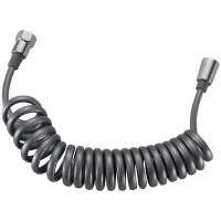 潜水艇卫生间喷枪增压妇洗器冲厕所马桶神器一进二出角阀带喷枪冲洗套餐21[灰色]弹力管