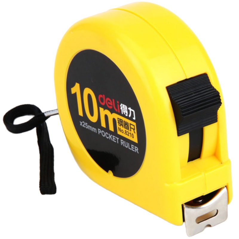 得力(deli)8210钢卷尺10m 刻度清晰