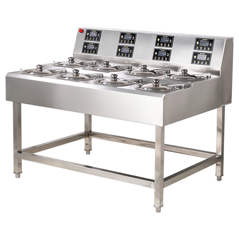 飞天鼠(FTIANSHU) 煲仔饭机商用全自动智能数码外卖电煲仔炉瓦煲砂煲锡纸 8头单层双排