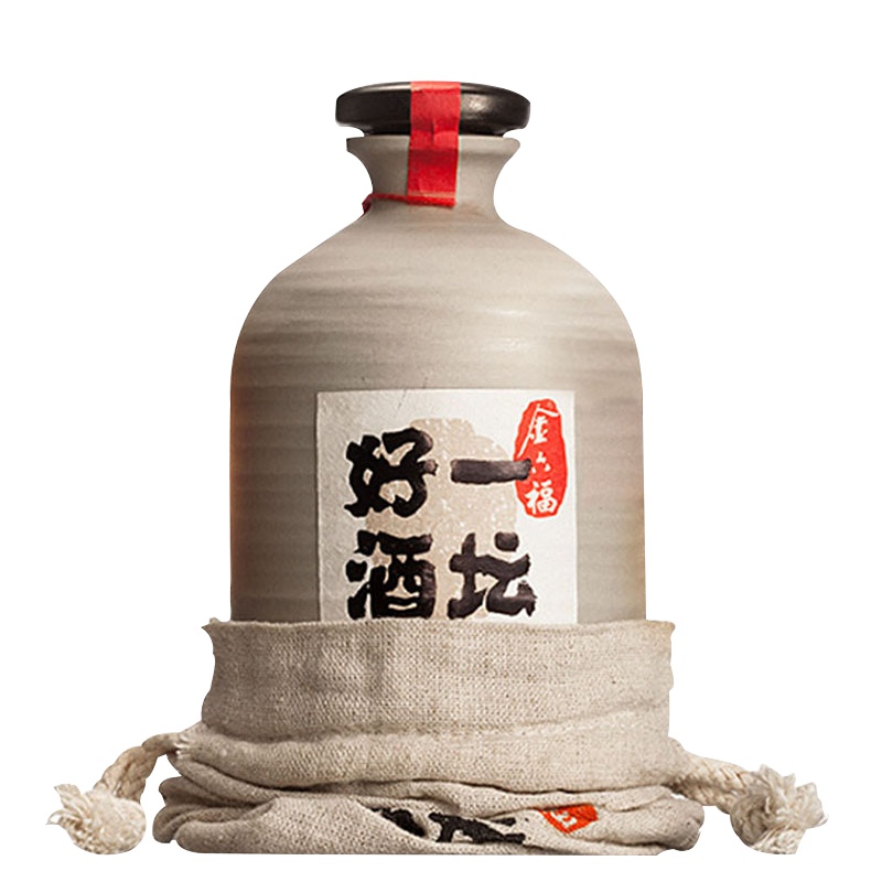 金六福 一坛好酒 40.8度 500ml 瓶装 浓清兼香型 白酒