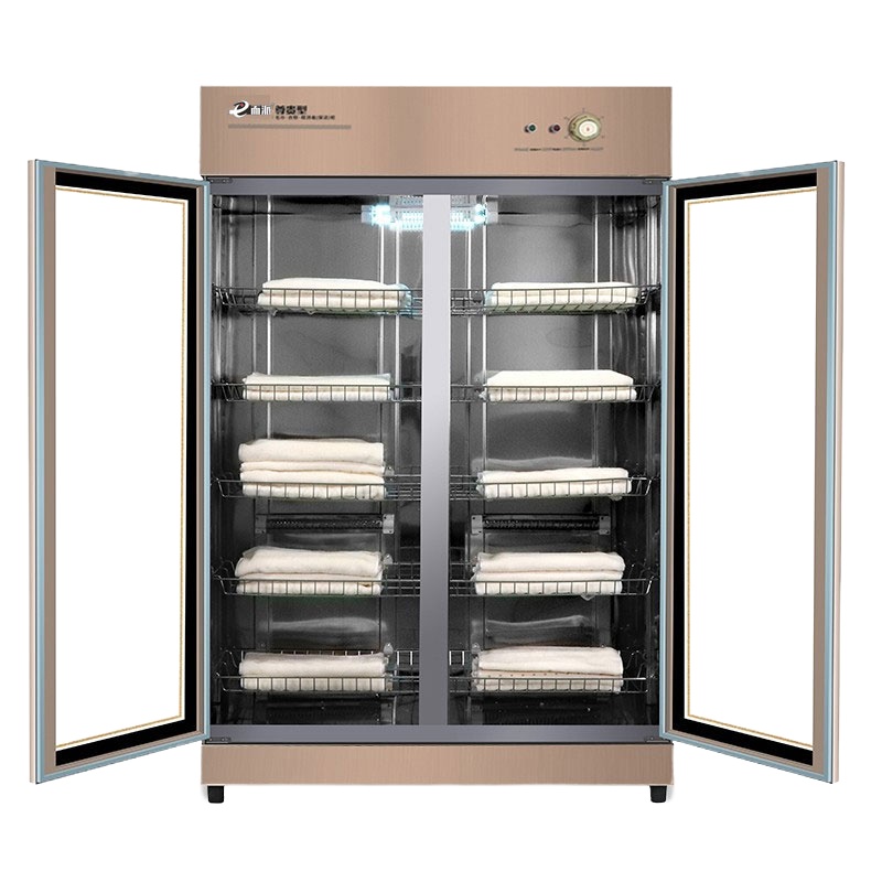 而派GTP968B1土豪衣物消毒柜商用 理发店美容院会所桑拿沐足城低温红外线紫外线臭氧消毒柜 床单衣物拖鞋双门不锈钢商用