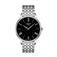 天梭(TISSOT)手表瑞士品牌新款俊雅系列男表5.15mm纤薄表盘休闲钢带石英表男T063.409.11.058.00
