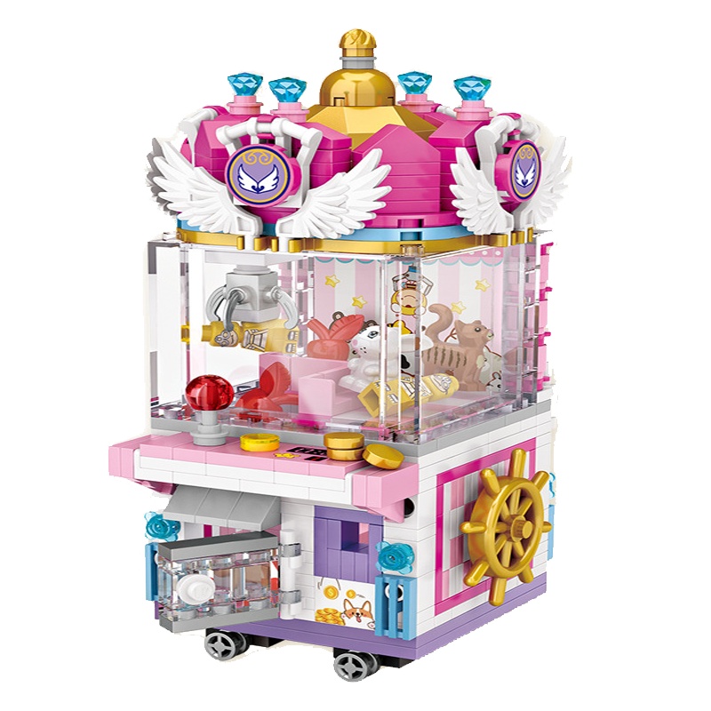 LOZ俐智迷你游乐场小颗粒积木儿童玩具男女孩街景6岁夹娃娃机1721