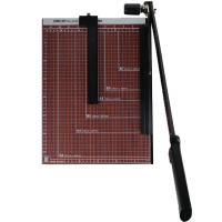 得力裁纸刀8003 B4 木质切纸刀 手动切纸机380*300mm相片纸板切割