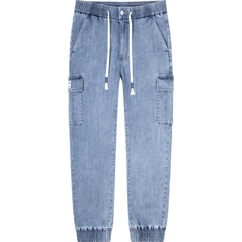 柒牌男装工装裤2021春夏百搭耐磨九分牛仔裤潮流青年街头风长裤