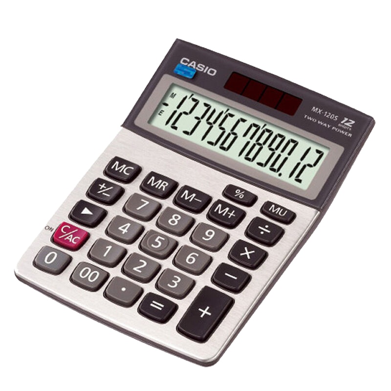 卡西欧(CASIO)MX-120S商务办公计算机台式商用理财小号计算器 (老款)