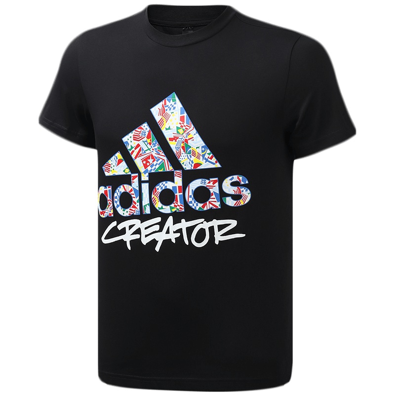 阿迪达斯男服短袖T恤个性时尚篮球服装DX6891