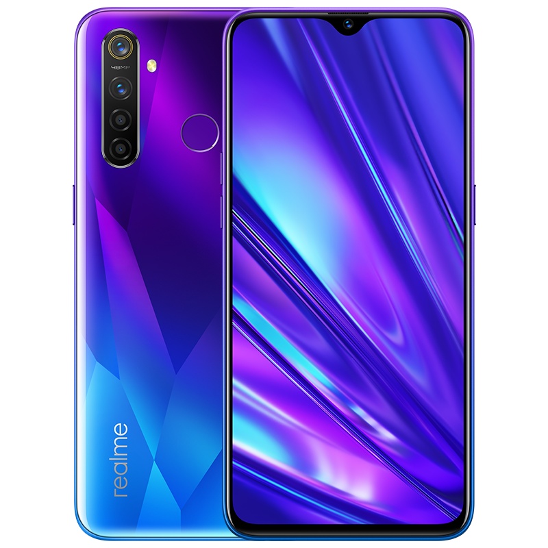 realme 真我Q 4GB+64GB 光钻蓝 骁龙712 索尼4800万四摄 20W VOOC闪充 全网通双卡双待 正品智能手机 realme Q