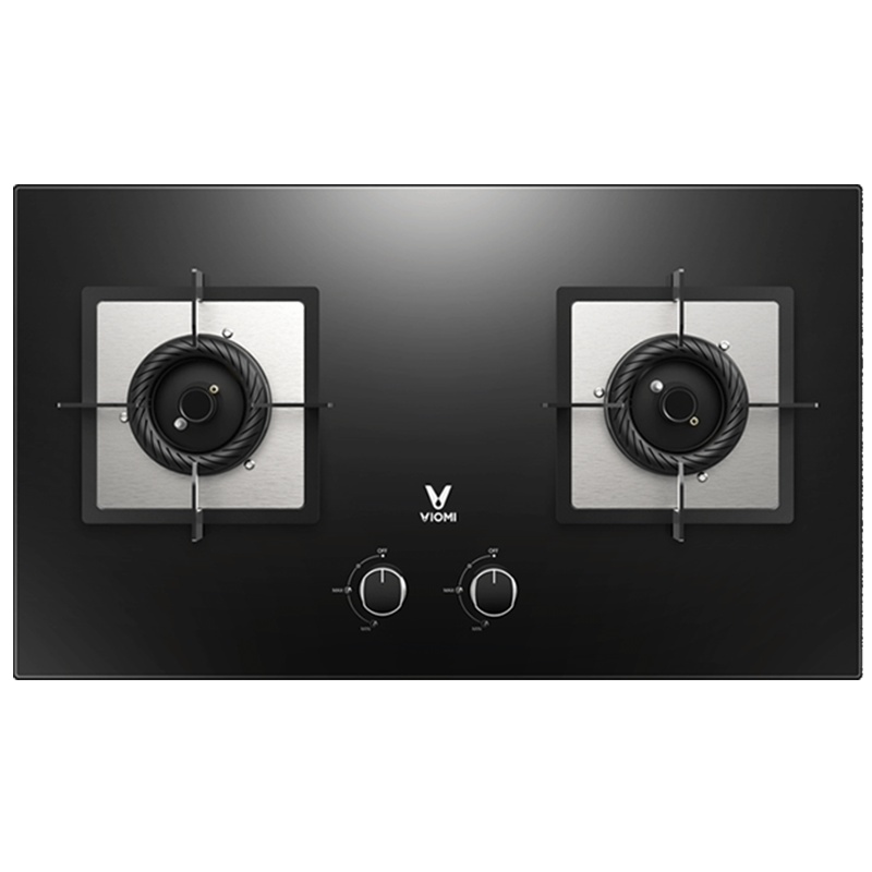 云米(VIOMI)燃气灶JZT-VG209 4.5KW爆炒大火力 直旋猛火 黑金面板 童锁保护 全进风台嵌两用灶具天然气