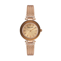 安妮克莱因（ANNE KLEIN）摩登复古系列时尚优雅合金表带石英女士手表AK/1906RGRG