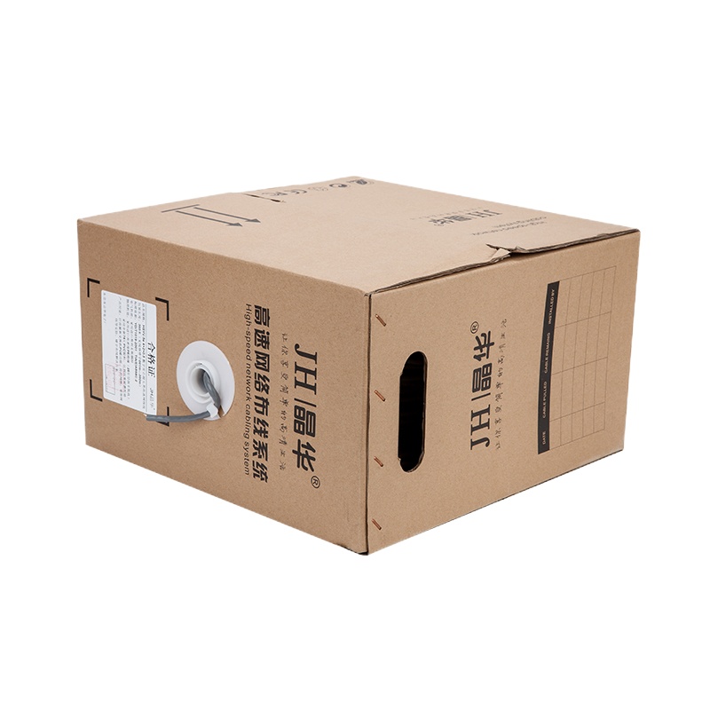 晶华 工程级五类网线纯无氧铜CAT5类监控家装整箱网线 305米