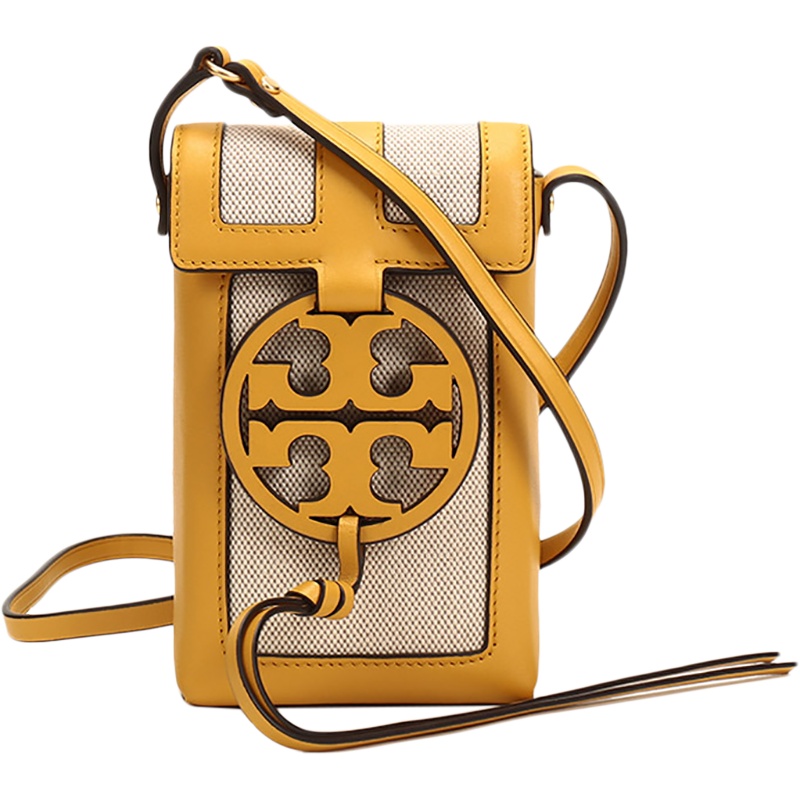 TORY BURCH 托里·伯奇 女士MILLER系列织物配皮迷你单肩斜挎包手机包 64898