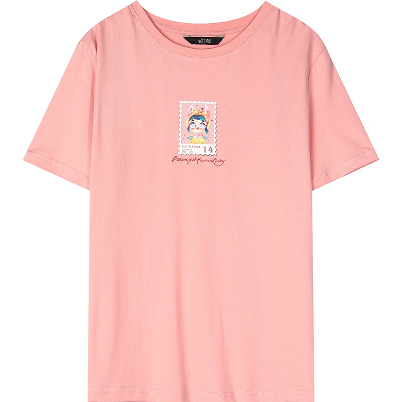 【新款】妖精的口袋印花纯棉短袖T恤女2020韩版宽松网红ins潮上衣