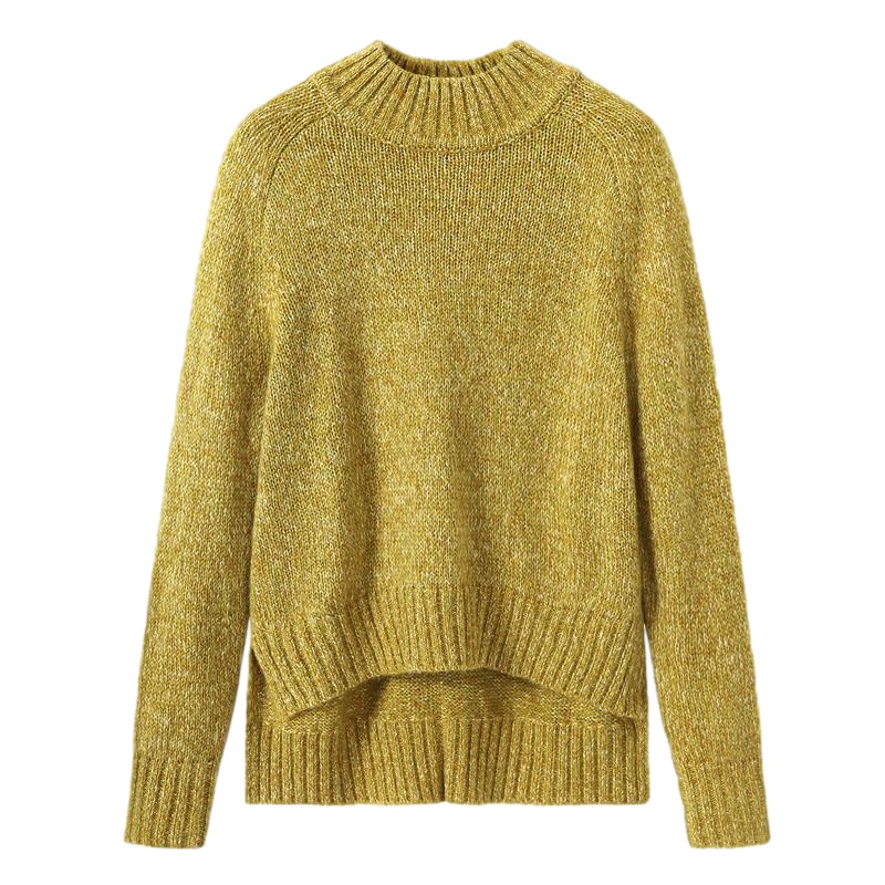 毛衣宽松女装套头打底衫2019冬季新款长袖内搭洋气韩版针织衫开叉