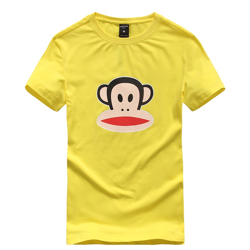 Paul Frank/大嘴猴夏装新品男款经典时尚休闲印花圆领短袖T恤潮