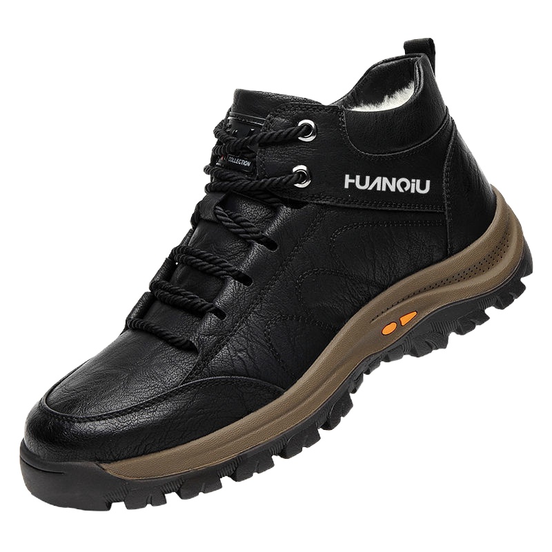 环球牛皮男鞋2021秋季新款潮流时尚外穿皮鞋真皮软底防臭休闲鞋子