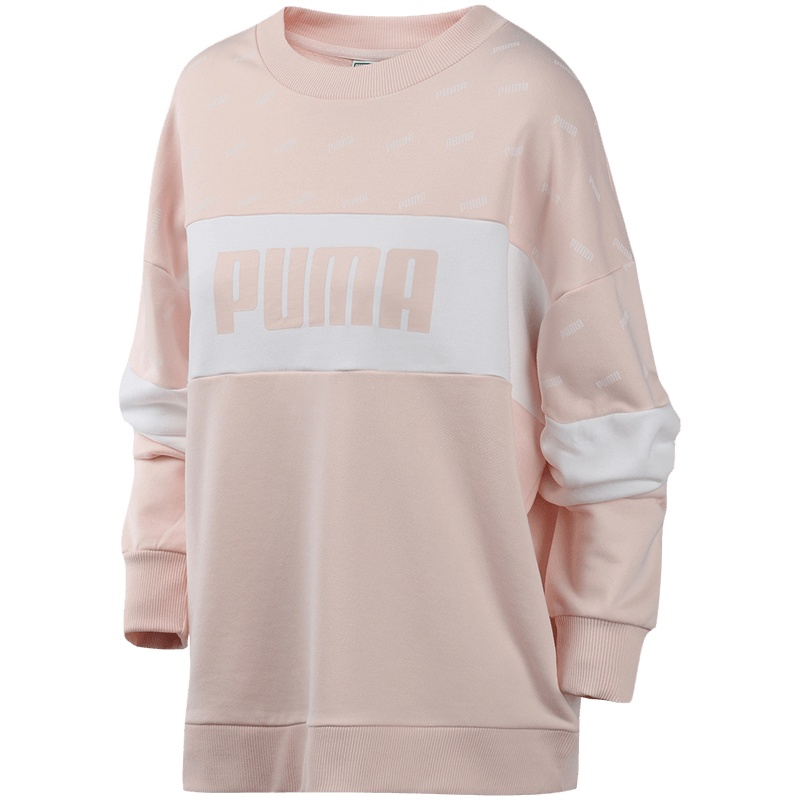 PUMA彪马女装运动服休闲百搭跑步健身训练圆领卫衣598241