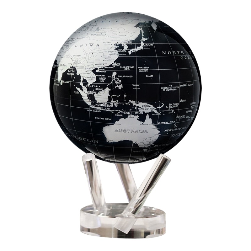 ZEBRA 光能自转地球仪 球+三脚架 4.5英寸