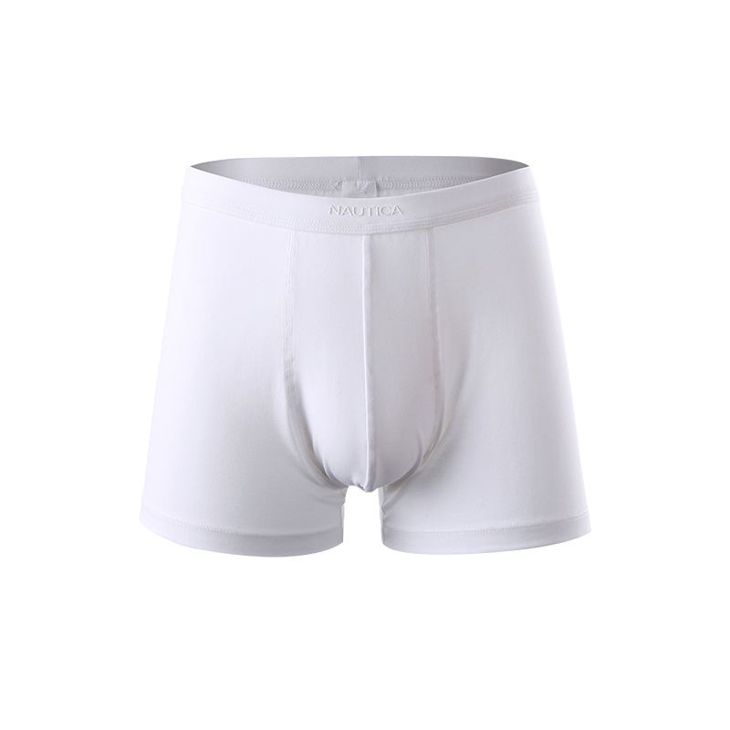 诺帝卡/Nautica美国长绒棉平板腰舒适平角内裤男士