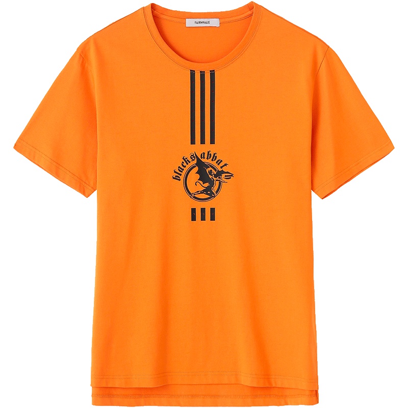 马克华菲男装2018夏季新款短袖印花时尚男士T恤