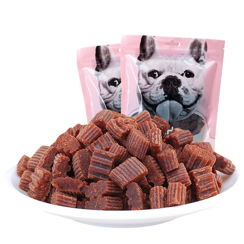 YaHo亚禾 牛肉粒500g狗狗零食训练牛肉粒幼犬磨牙棒狗零食牛肉粒