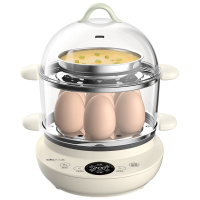 小熊(Bear)煮蛋器早餐机双层多功能预约定时煎蛋器蒸蛋器ZDQ-B14V2