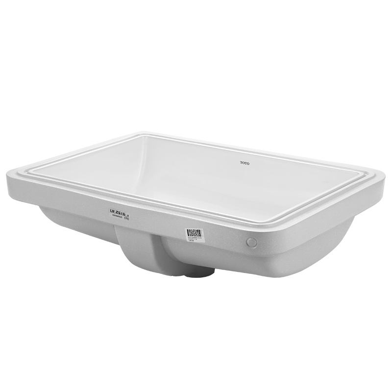 TOTO卫浴嵌入式方形陶瓷台下盆洗脸洗手盆面盆台盆LW2516B