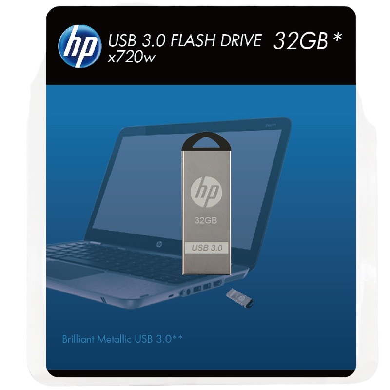 惠普(HP)32GB USB3.0 U盘 X720w 银色迷幻 优盘