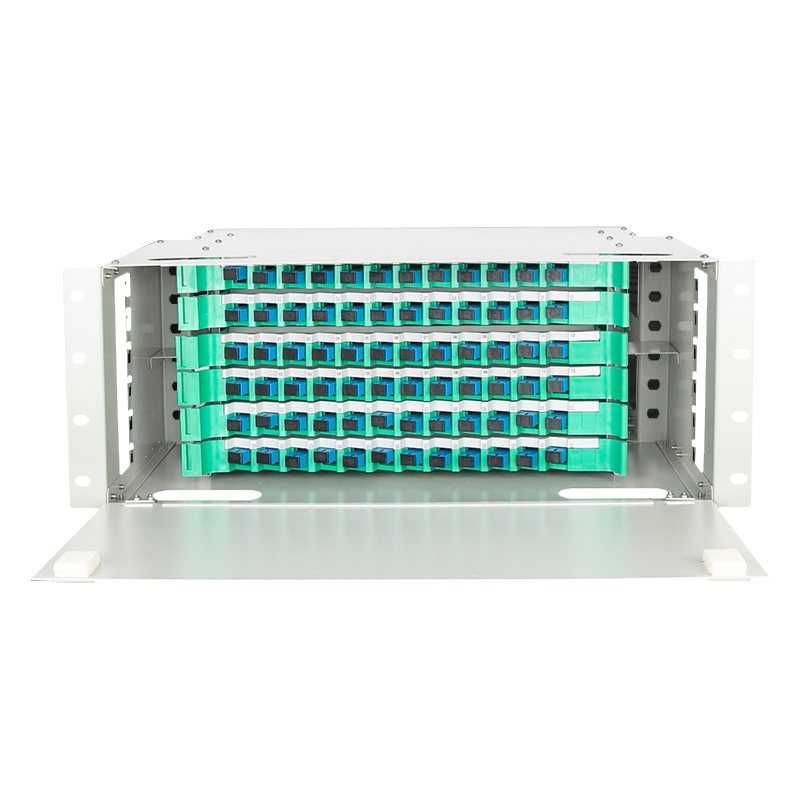 千天(QANTOP)ODF光纤配线架配线柜单元箱空箱单模熔纤机柜熔接盘终端盒 72芯满配SC单模 QT-ODF019