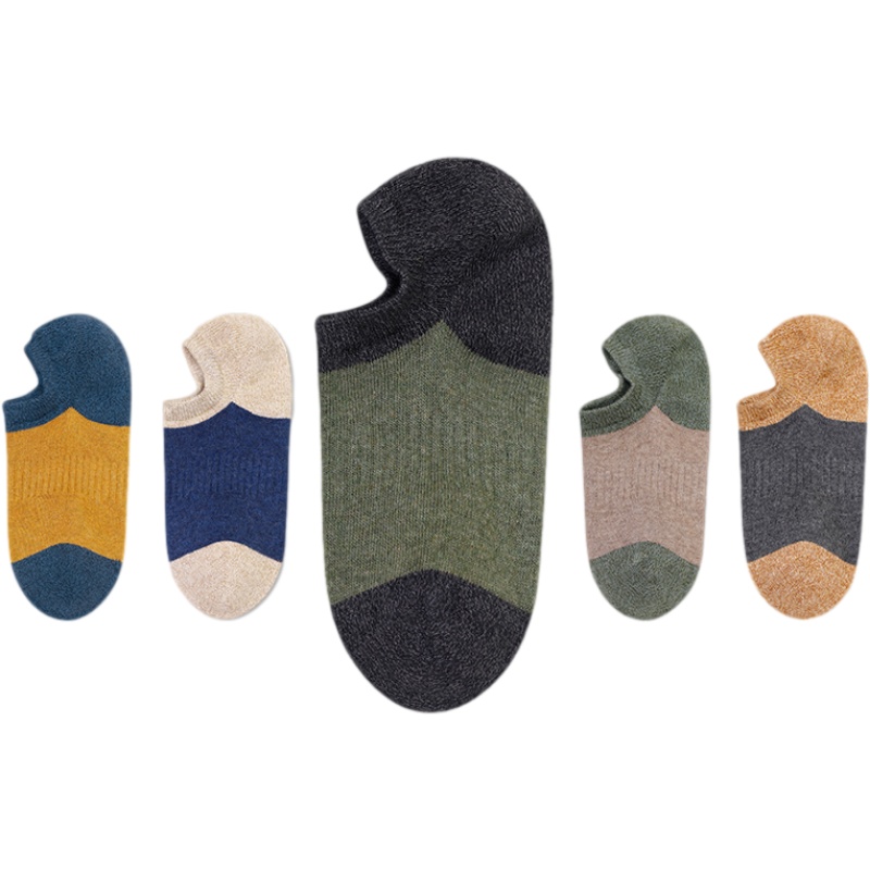 蓓乐妃袜子男短袜棉祙青少年运动复古短袜i子初中学生大童春夏季短筒矮腰袜孑