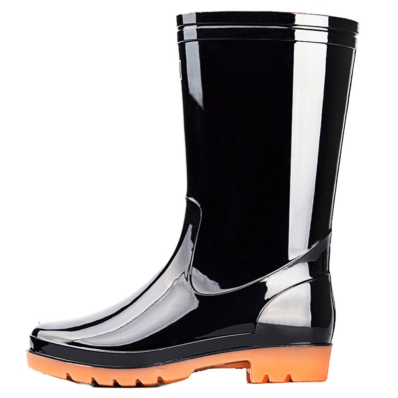 回力 雨鞋男式中筒防水雨鞋户外雨靴套鞋 HXL807 黑色中筒(码数请备注)