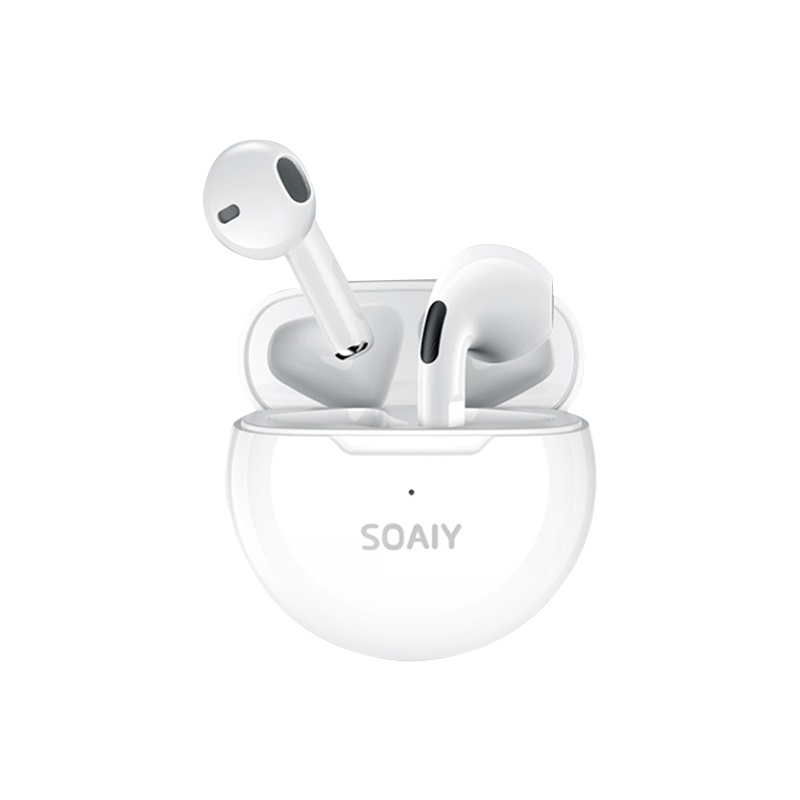 索爱(soaiy)蓝牙耳机真无线运动跑步无延迟双耳半入耳式2021年新款高端超长待机续航适用于苹果华为游戏小米