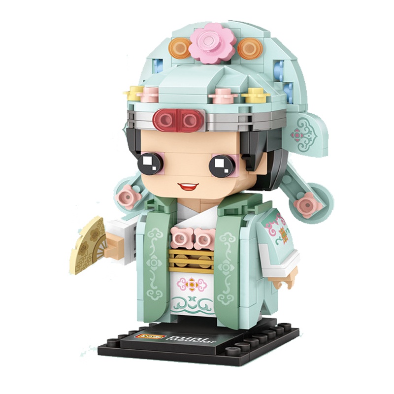 loz小颗粒积木拼装模型京剧戏曲经典中国潮风小生1544