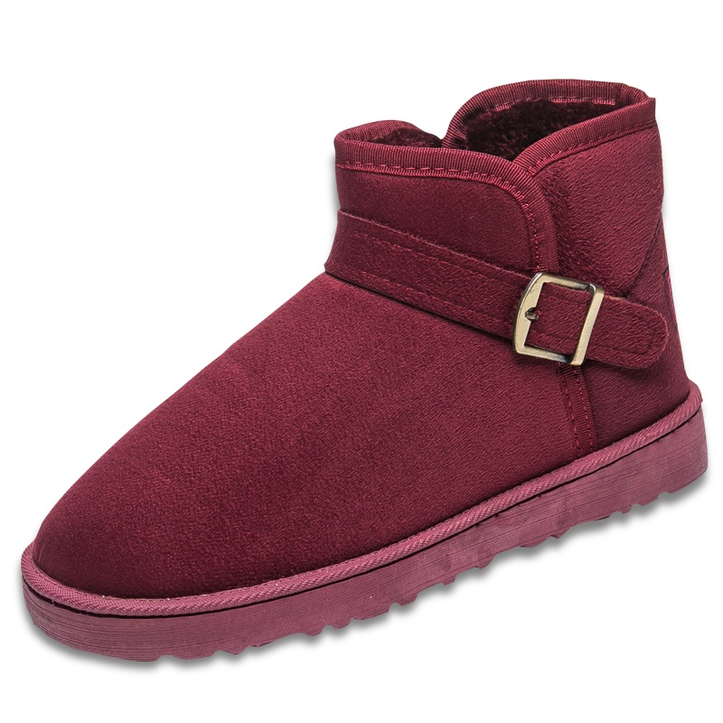 羊骑士雪地靴男时尚加绒鞋子2020新款冬季雪地棉一脚蹬情侣款百搭棉鞋男士靴子