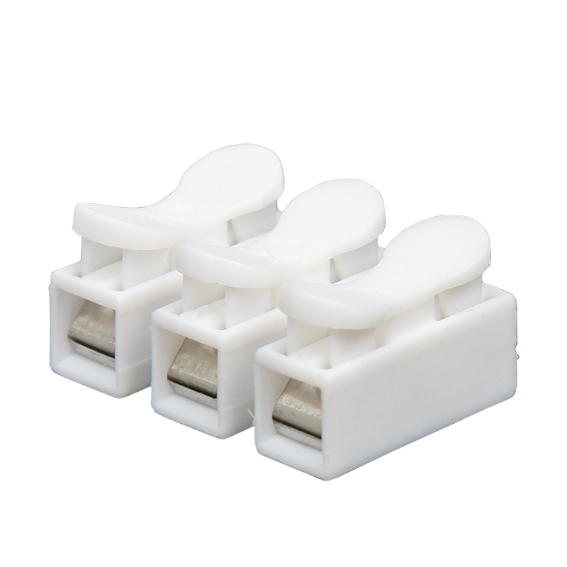 [天旭]按压式接线端子电线连接器灯具快速接线端子导线接头弹簧对接小电流通用接线柱三进三出CH-3 100只