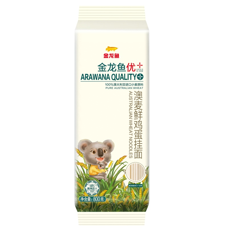 金龙鱼优+澳麦鲜鸡蛋挂面800g 面条