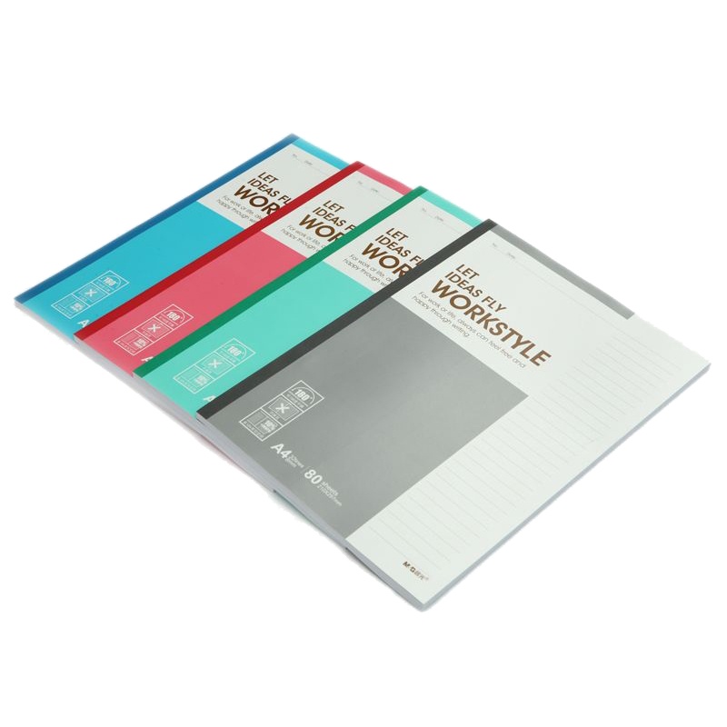 晨光(M&G) A4无线装订本80页商务必备APYJZ411 8本装 颜色随机