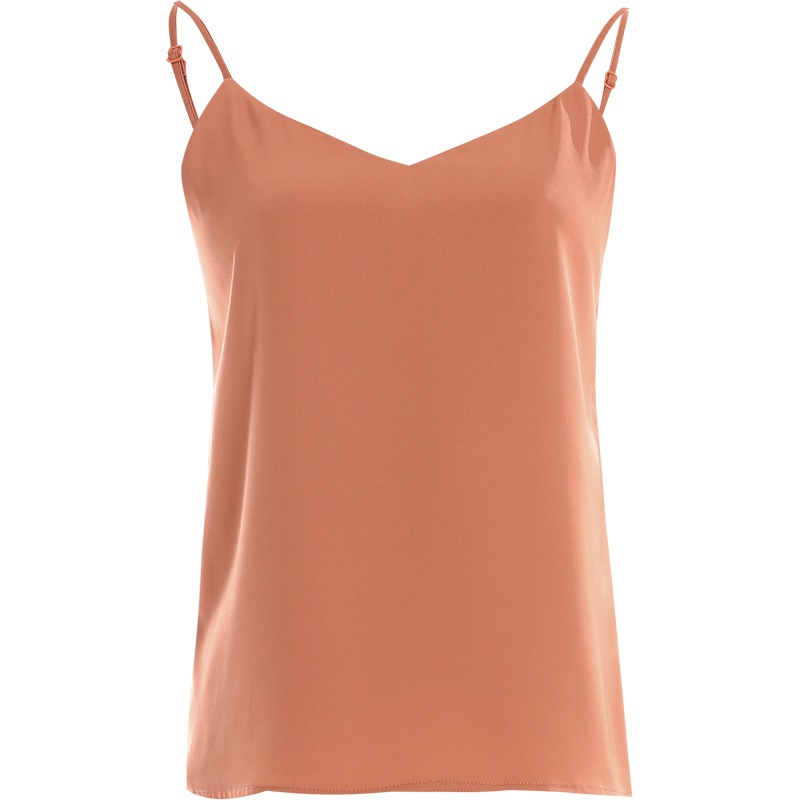 欧昵雪V领显瘦打底吊带衫背心女宽松内搭无袖上衣