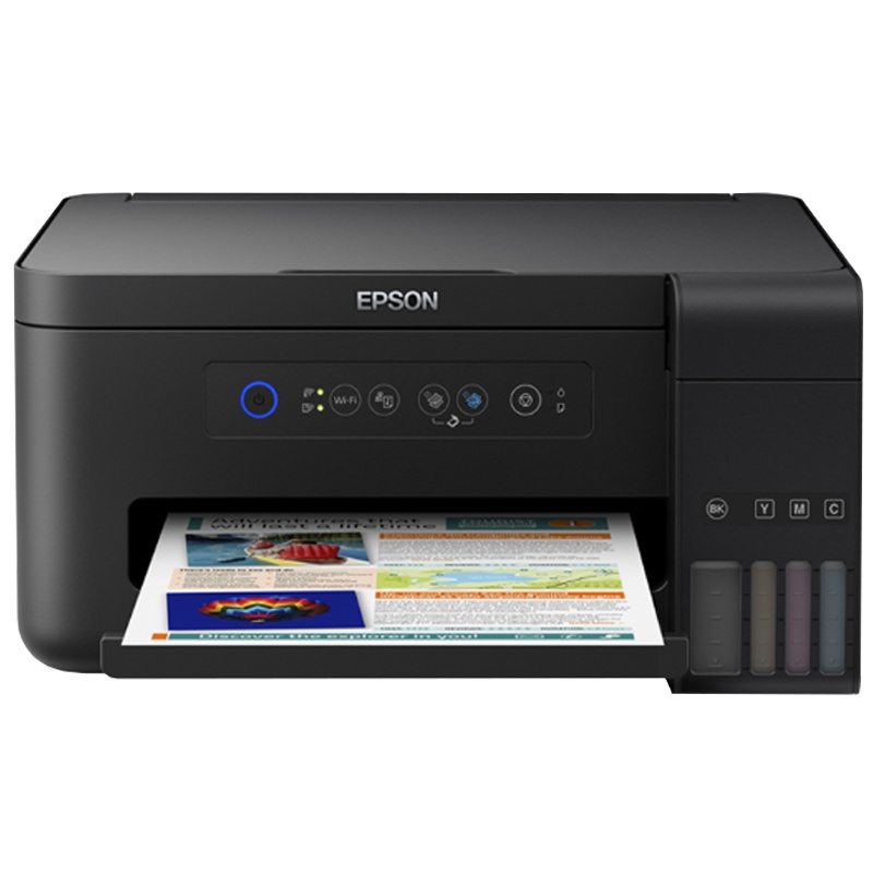 爱普生(EPSON)L4156/4158/4151/4153 喷墨打印机 白色墨仓式 彩色无线多功能一体机 商用办公家用学生作业打印机(打印 复印 扫描 wifi)4158套餐三