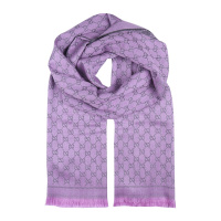 GUCCI 古驰 浅紫色羊毛女士围巾 411115-3G200-1371