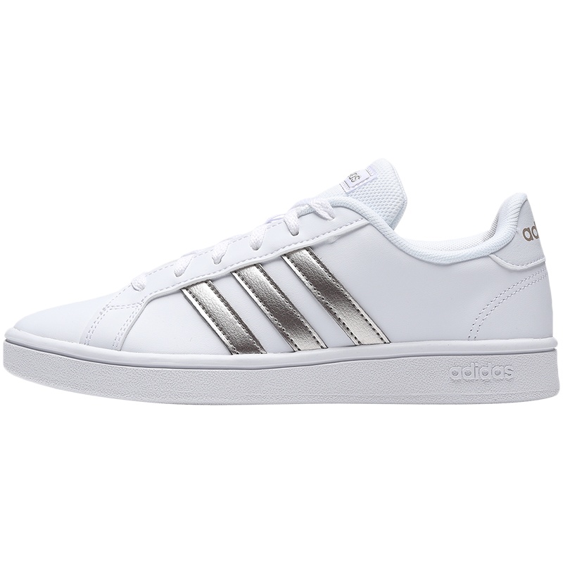 阿迪达斯女鞋板鞋2021新款低帮网球文化小白鞋休闲运动鞋EE7874