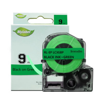 e代经典 爱普生9mm绿底黑字标签色带 适用EPSON LW300;LW400;LW700;LW600P LK-3GBP